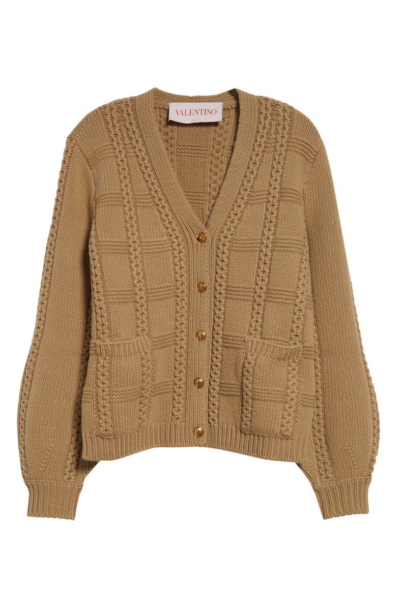 Valentino Garavani Striped Silk Sweater, Alternate, color, 