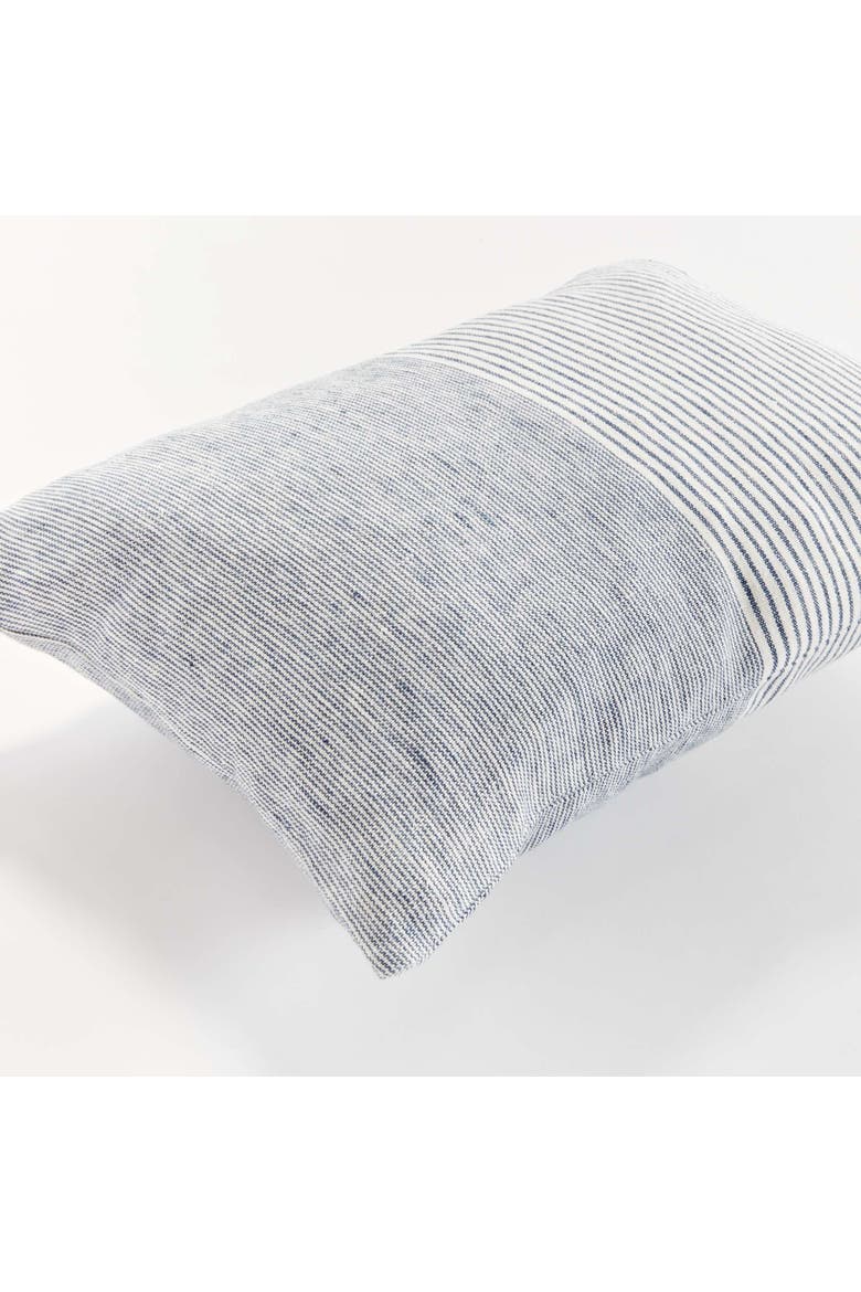 Otis Pinstripe Lumbar Pillow, Alternate, color, Blue