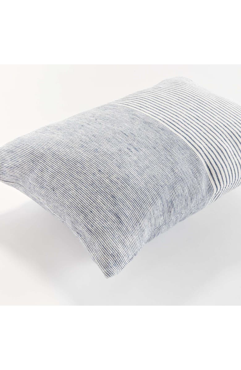 Napa Home & Garden Otis Pinstripe Lumbar Pillow, Alternate, color, Blue