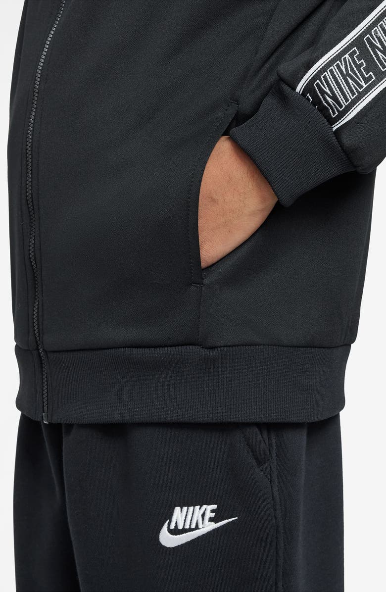 Nike Kids' Sportswear Club Dri-FIT Fleece Hoodie, Alternate, color, Black/ Black/ White