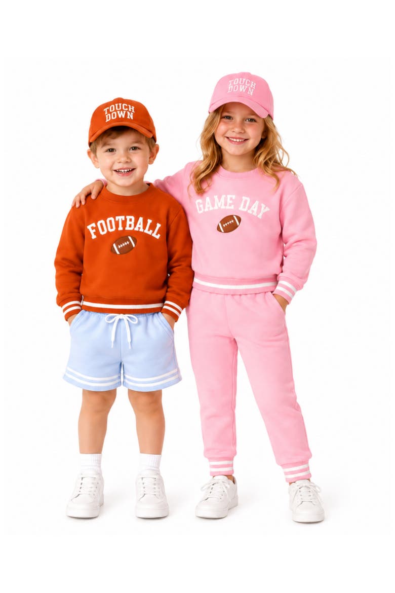 Football Crewneck Sweatshirt, Alternate, color, Burnt Orange