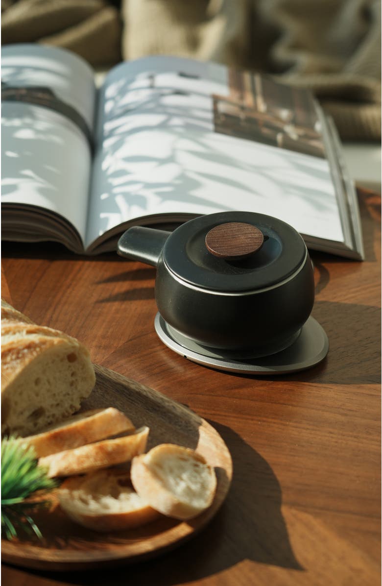 OHOM INC Fondi Self-heating Fondue Set, Alternate, color, Inkstone Black