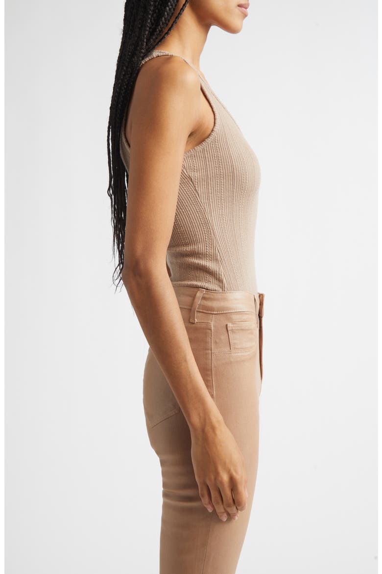 Adria Scoop Neck Organic Cotton Tank, Alternate, color, PORTABELLA