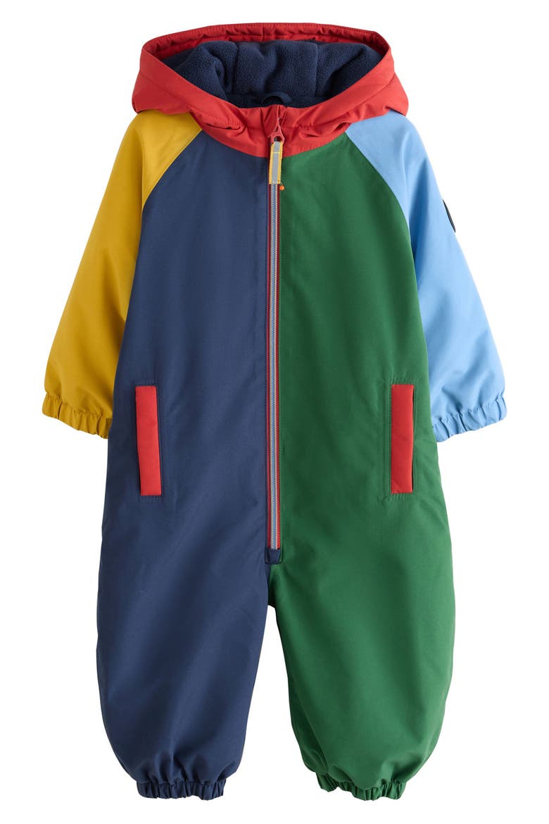 Kids' Colorblock Hooded Waterproof Puddle Suit, Main, color, MULTI
