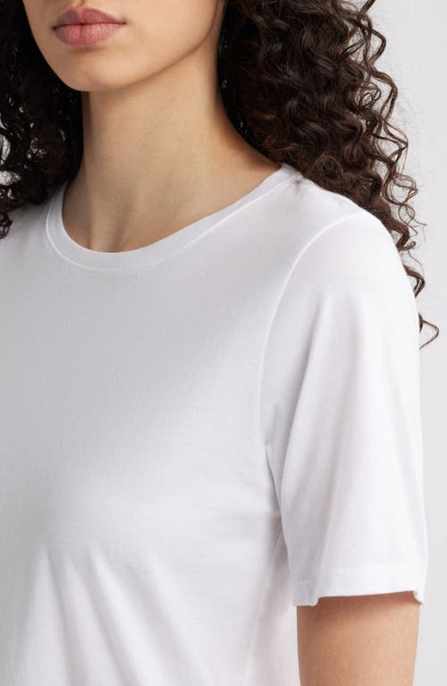 Eileen Fisher Organic Cotton Crewneck T-shirt In White
