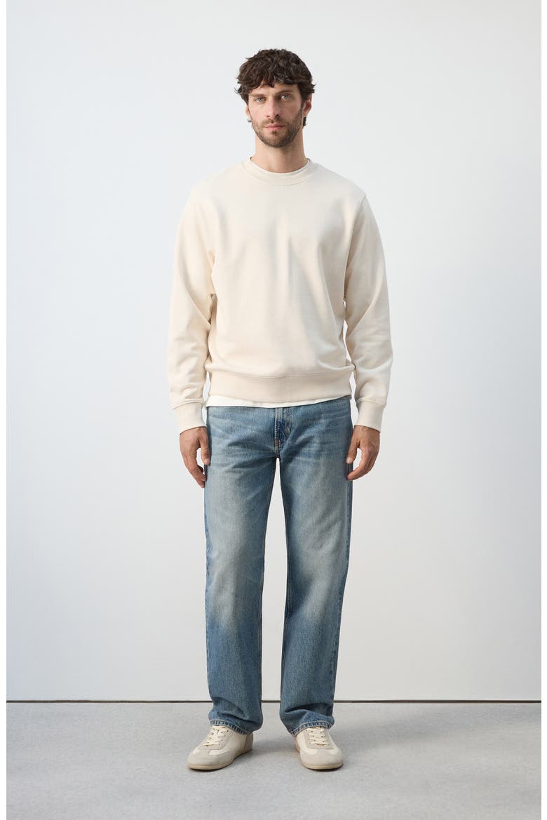 Regular Fit Cotton Sweatshirt, Alternate, color, ECRU
