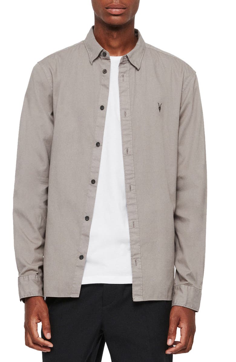 AllSaints Redondo Slim Fit Shirt, Main, color,