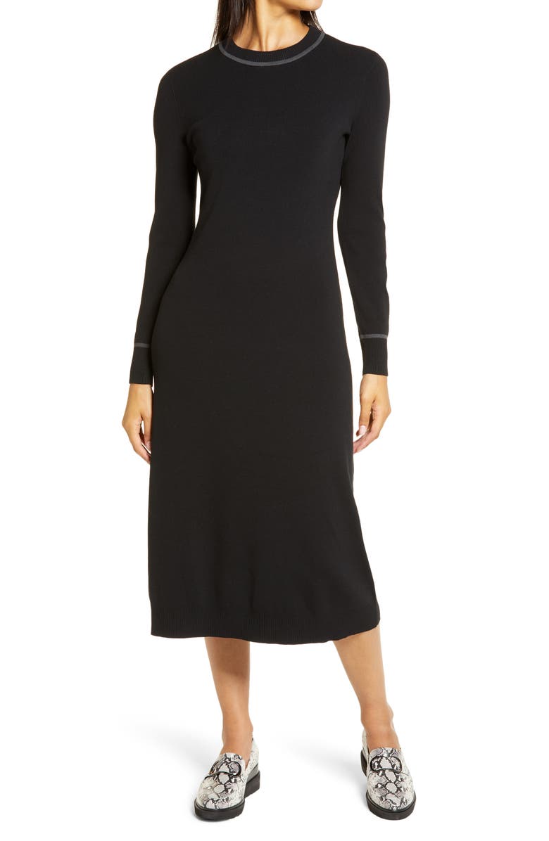 Halogen<sup>®</sup> Long Sleeve Sweater Dress, Main, color, 
