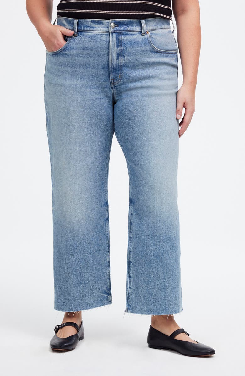 Madewell The Perfect Vintage Wide Leg Crop Jeans, Alternate, color, Hallstead Wash