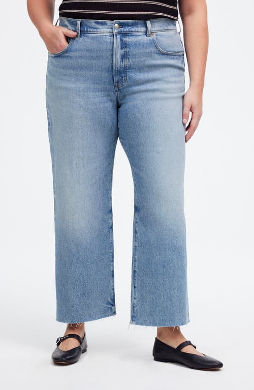 Madewell The Perfect Vintage Wide Leg Crop Jeans In Hallstead Wash