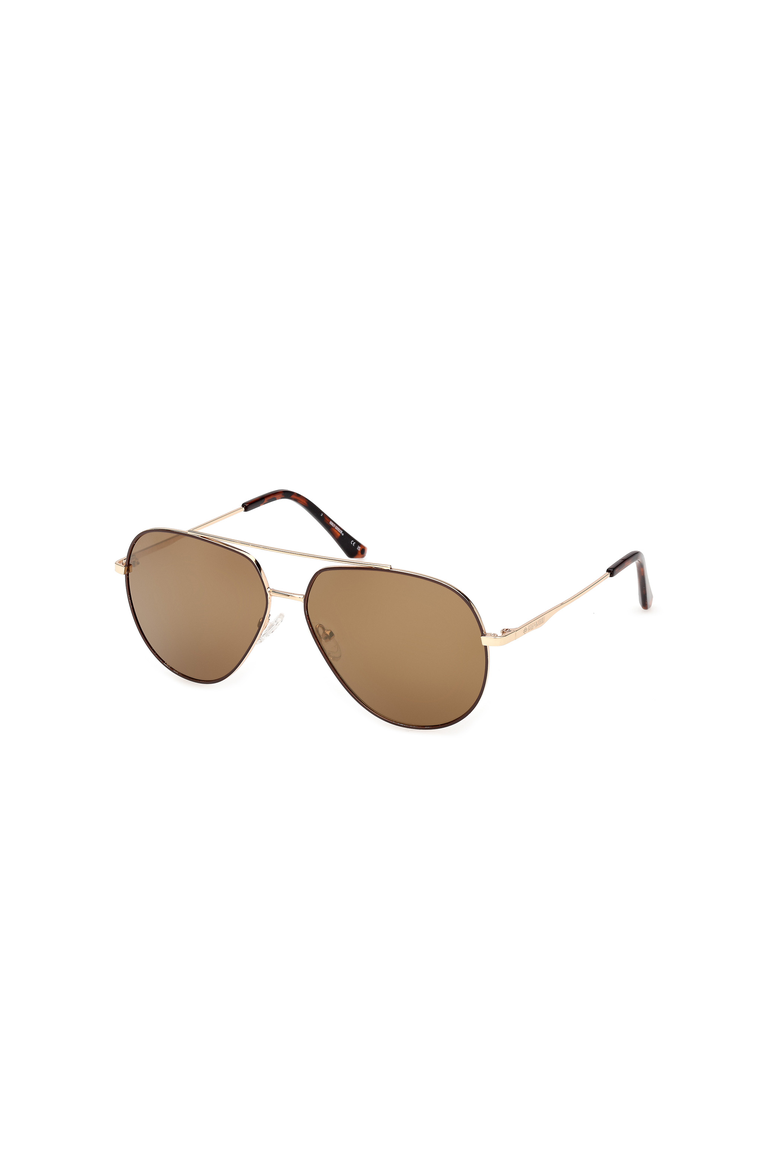 Classic Metal Aviator Sunglasses, Main, color, Gold / Brown Mirror