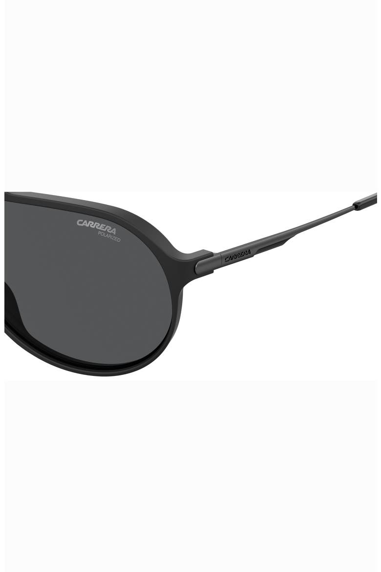 Hot65 63mm Polarized Aviator Sunglasses, Alternate, color, MATTE BLACK/ GRAY PZ
