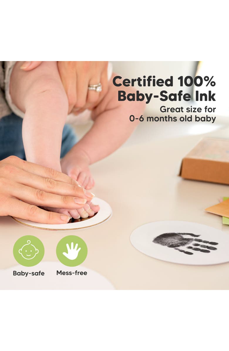 KeaBabies 2-Pack Round Inkless Ink Pads, Alternate, color, Jet Black