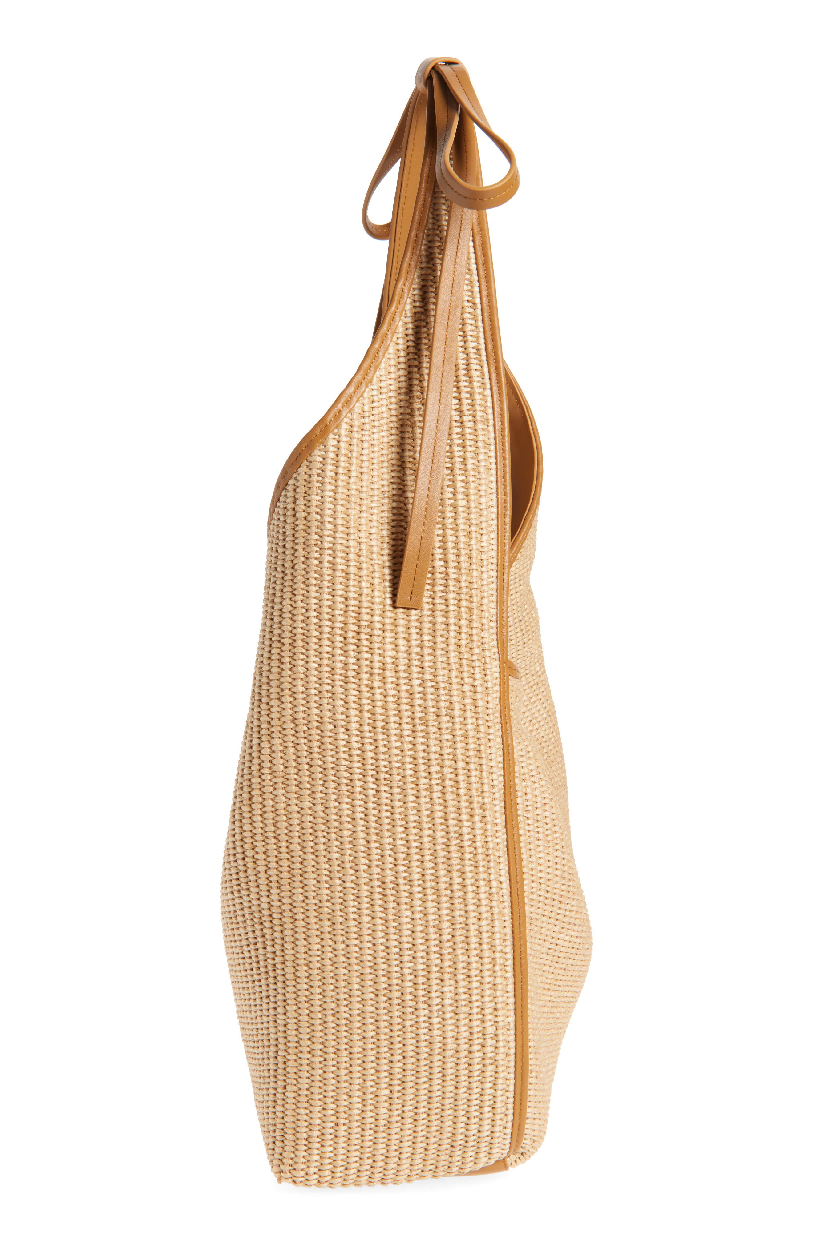 Reformation Medium Vittoria Woven Tote, Alternate, color, Natural Raffia