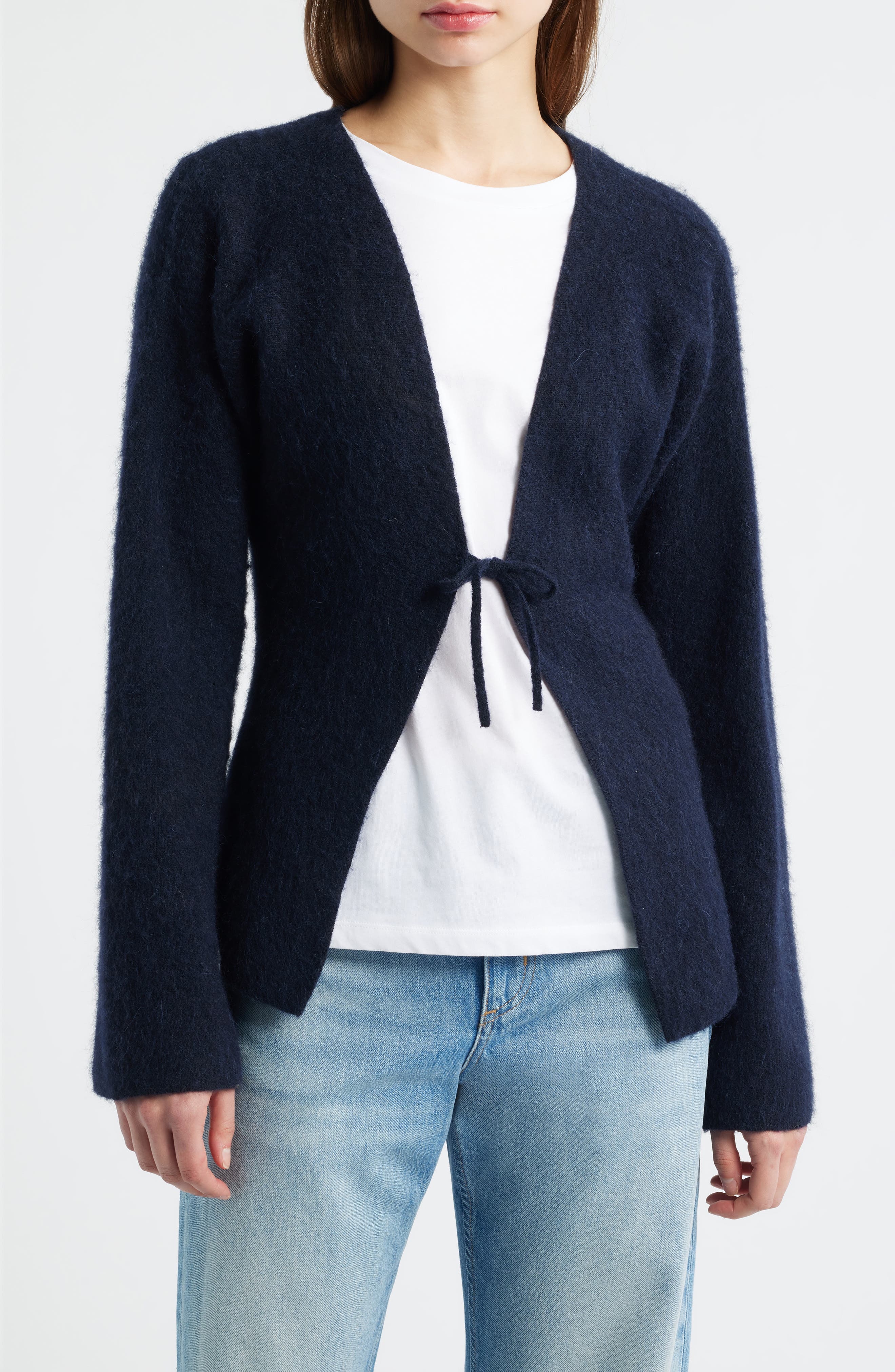 Farfal Tie Front Cardigan