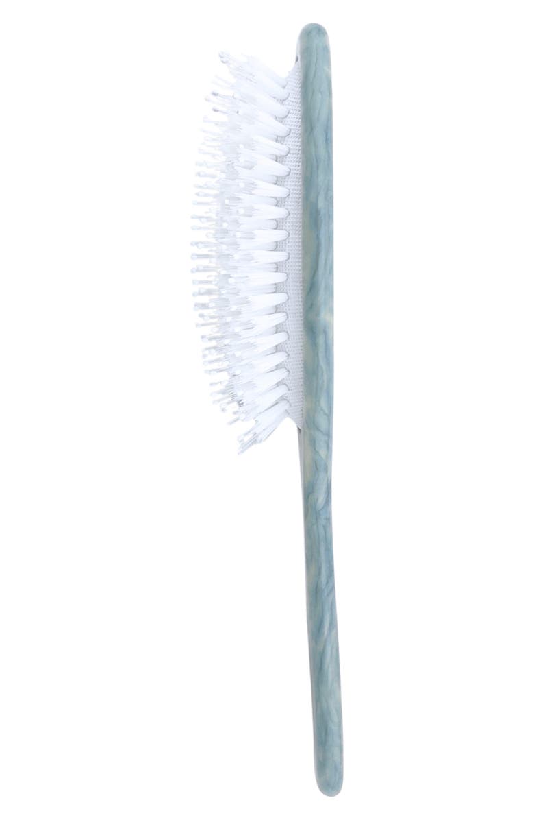 Solar Eclipse Hand Painted Vintage Ballet Bow Hair Brush, Main, color, Blue