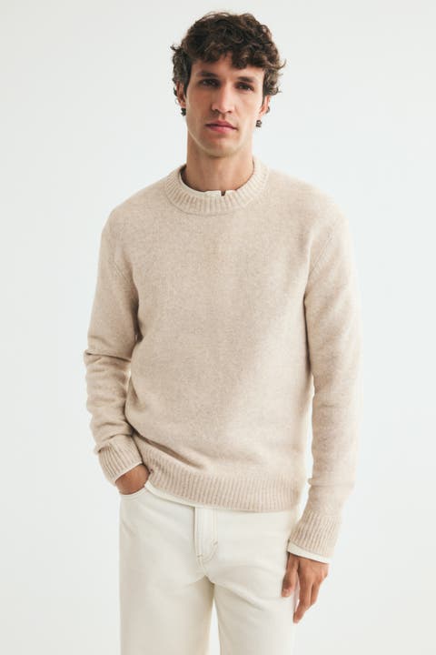 Regular-Fit Brushed Sweater