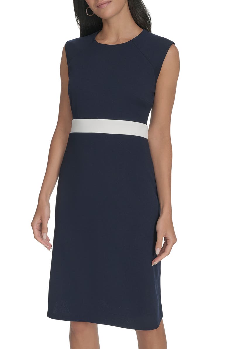 Calvin Klein Colorblock Sheath Dress, Main, color,