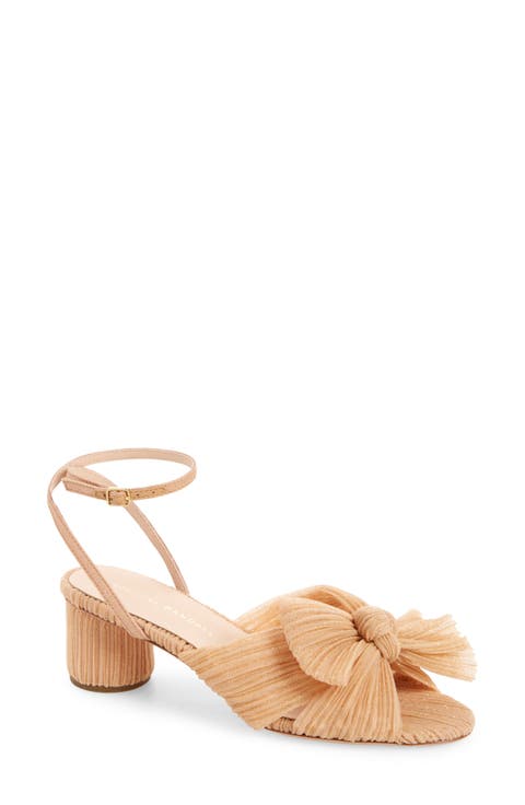 Dahlia Ankle Strap Knotted Sandal (Women)
