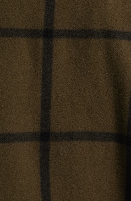 Alex Crane Park Wool Overshirt In Green