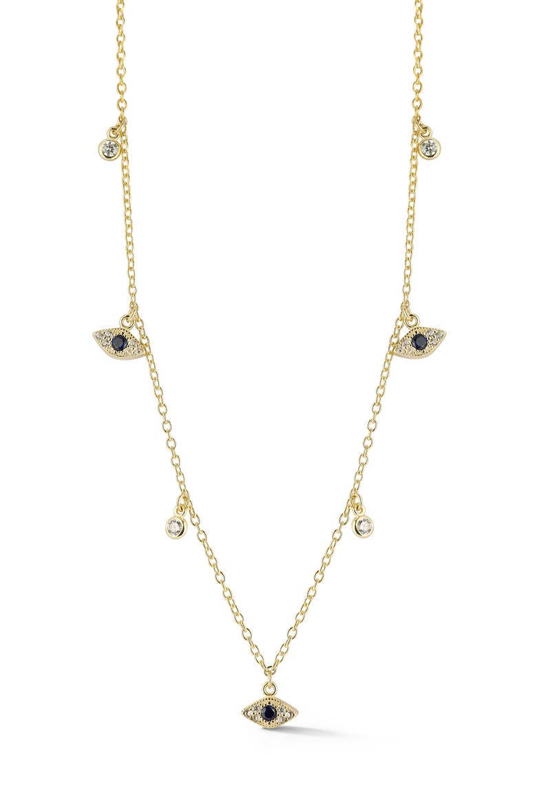 Evil Eye Necklace, Main, color, GOLD