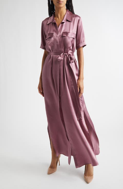 Klement Utility Silk Maxi Dress