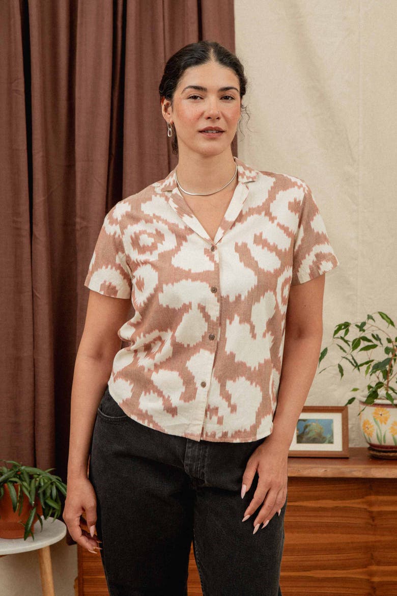 Wren Shirt, Alternate, color, Pop Leaf