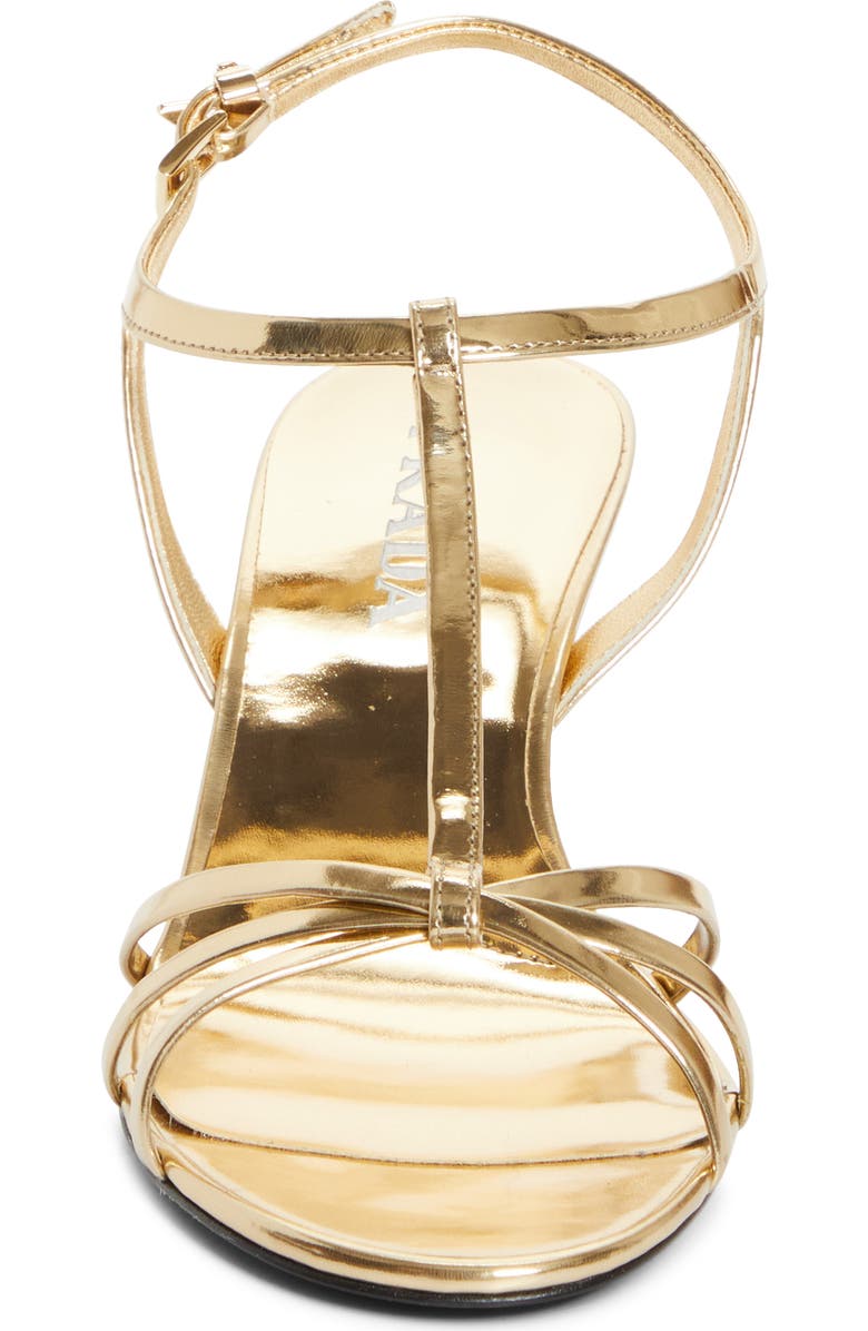 Prada Cage Wedge Sandal, Alternate, color, Platino