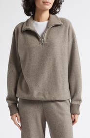 Johnstons of Elgin Reel Cashmere Quarter Zip Sweater