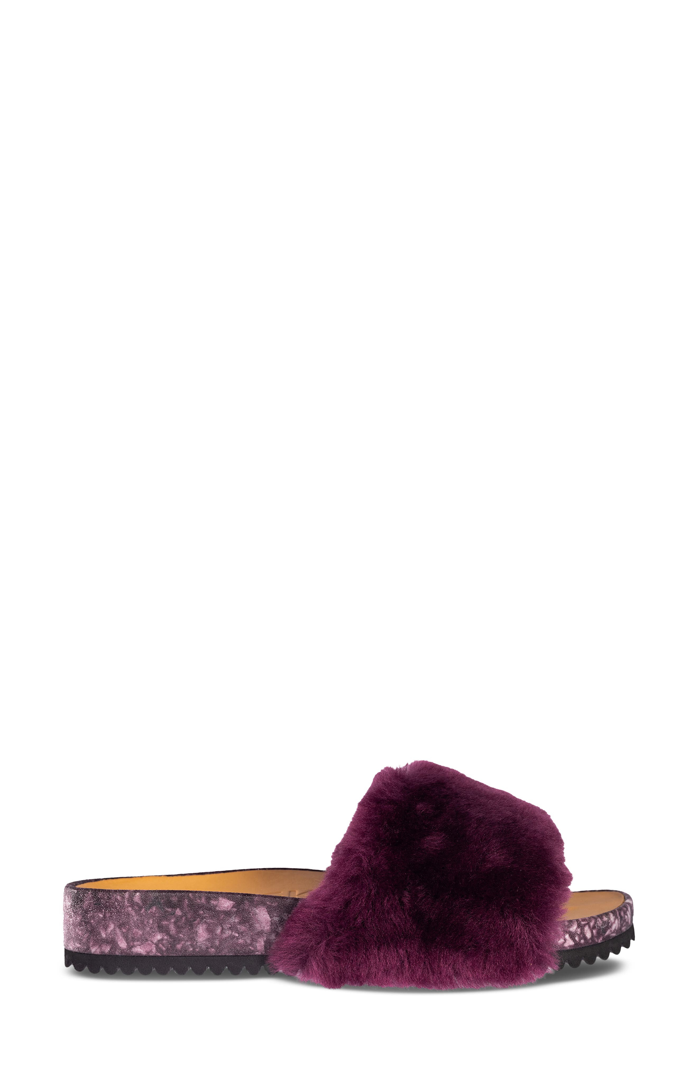 San Ysidro Genuine Shearling Slide Sandal, Alternate, color, FIG
