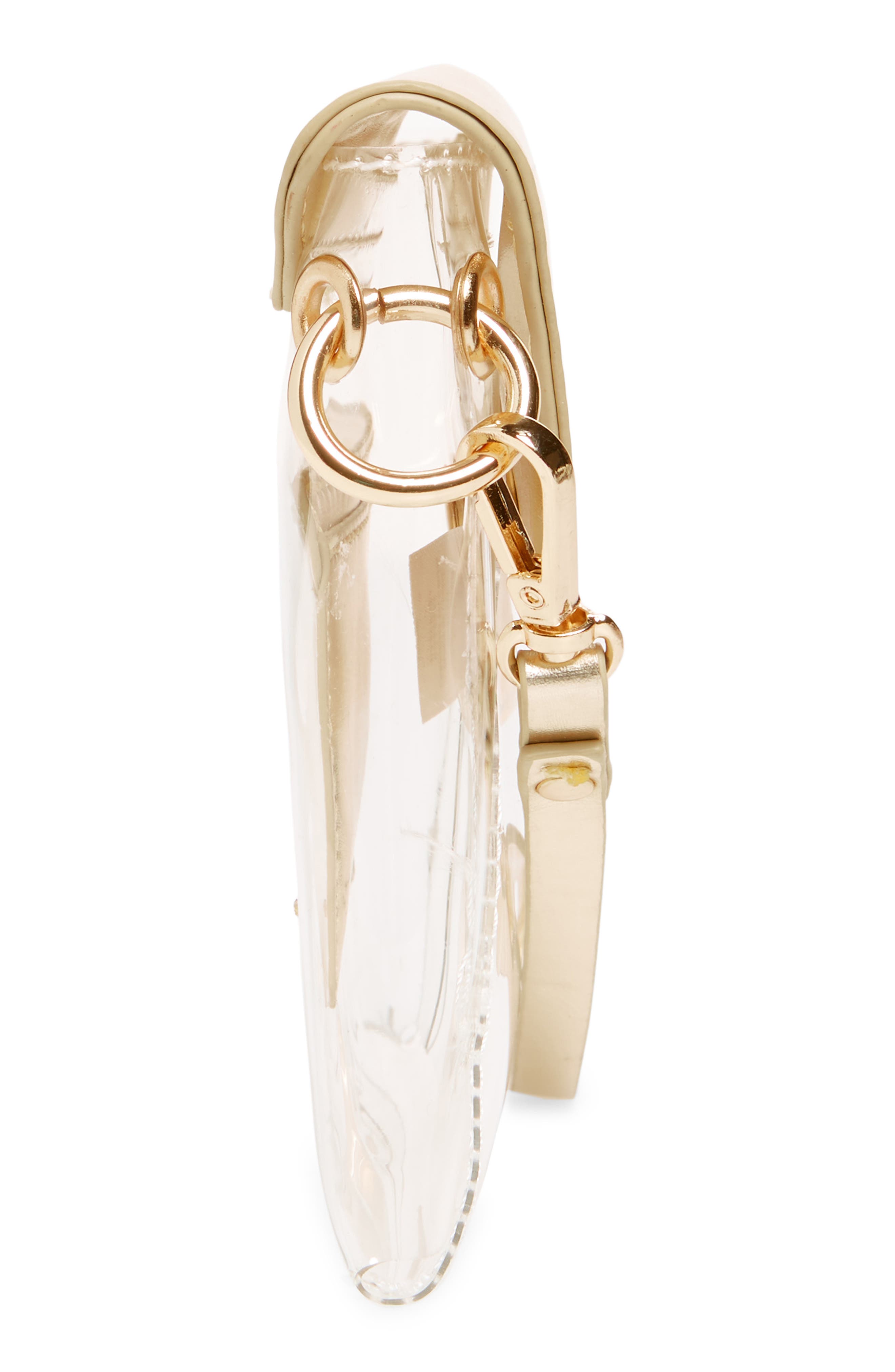 Leith Transparent Wristlet Clutch, Alternate, color, 