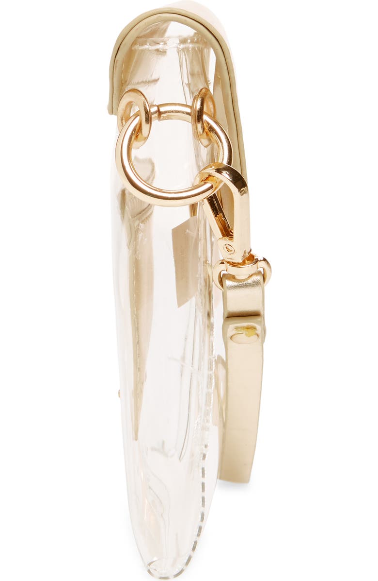 Leith Transparent Wristlet Clutch, Alternate, color,