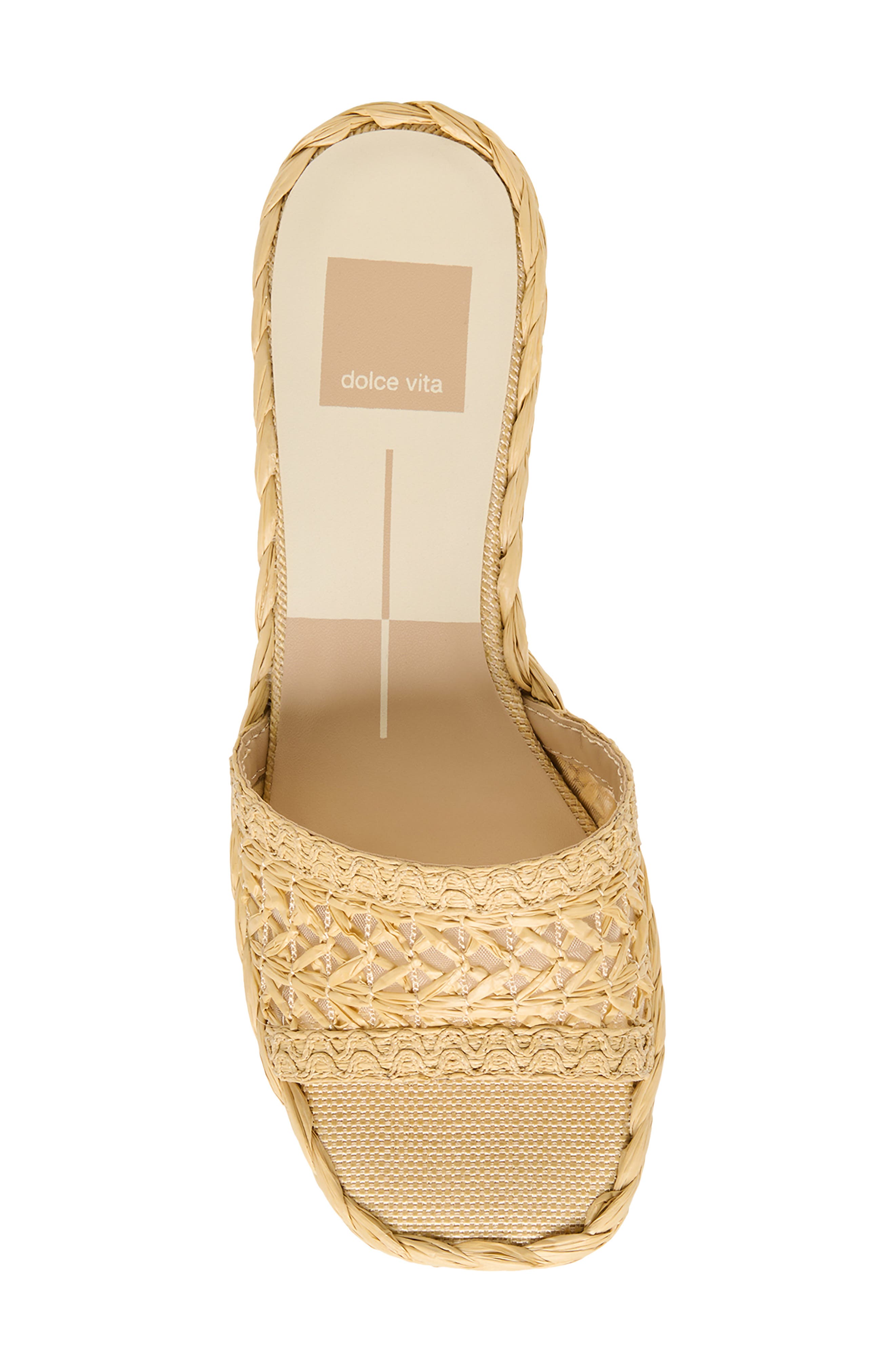 Dixi Slide Sandal, Alternate, color, LIGHT NATURAL RAFFIA