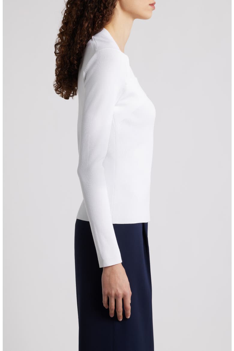 Sunny Queen Anne Neck Top, Alternate, color, SKY WHITE