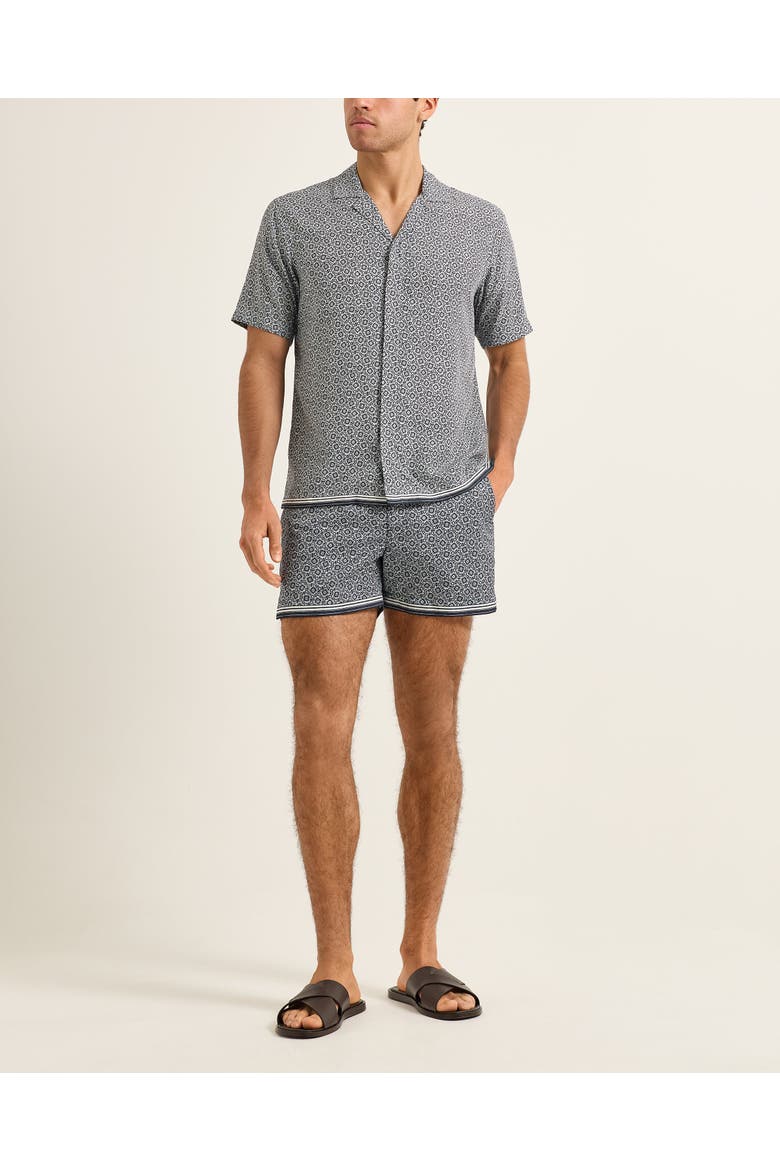 Maitan Relaxed-Fit Shirt, Main, color, NIGHT IRIS/WHITE SAND