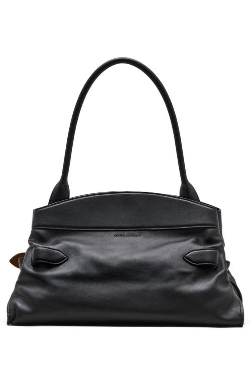 Marc Jacobs The Satchel Leather Shoulder Bag In Black