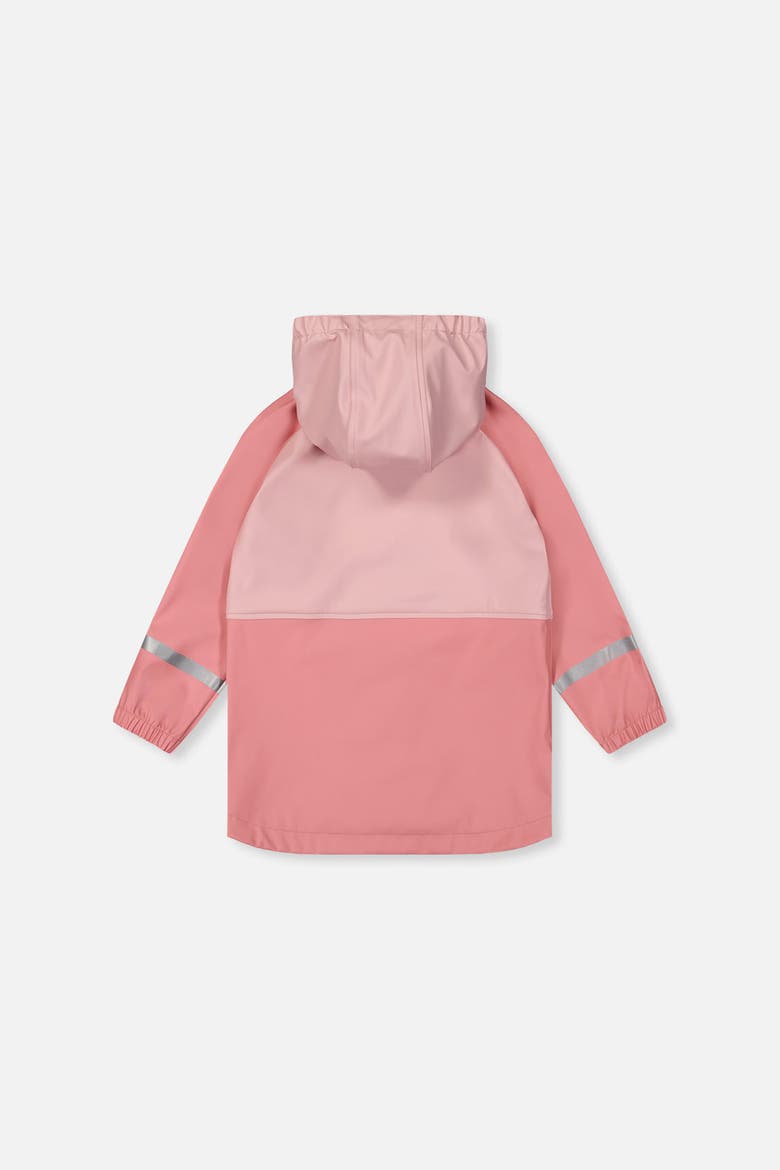 Waterproof Color Block Full-Zip Rain Jacket, Alternate, color, Pink
