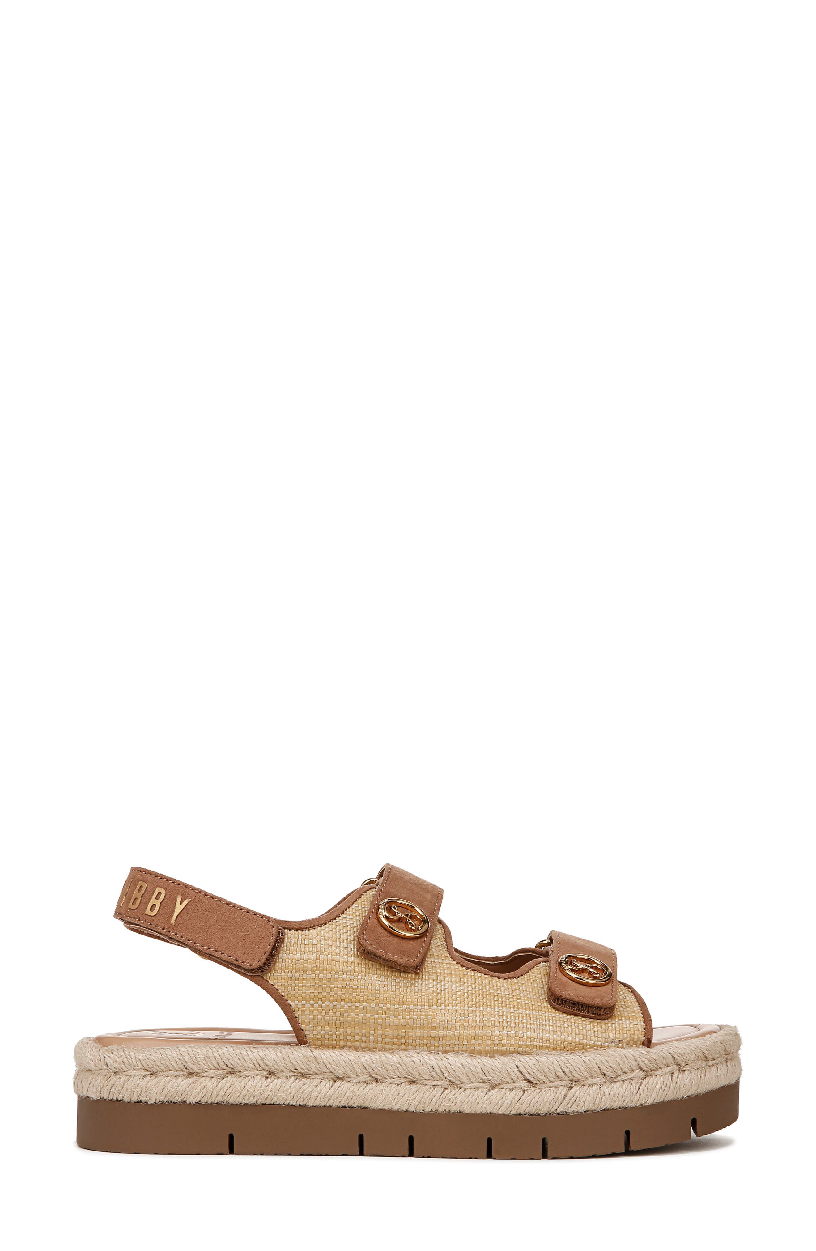 SAM & LIBBY Austin Platform Sandal, Alternate, color, Natural Multi/ Toffee