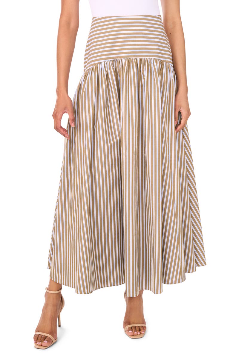Parker The Talia Pleated Midi Skirt, Main, color, Blue/ Brown