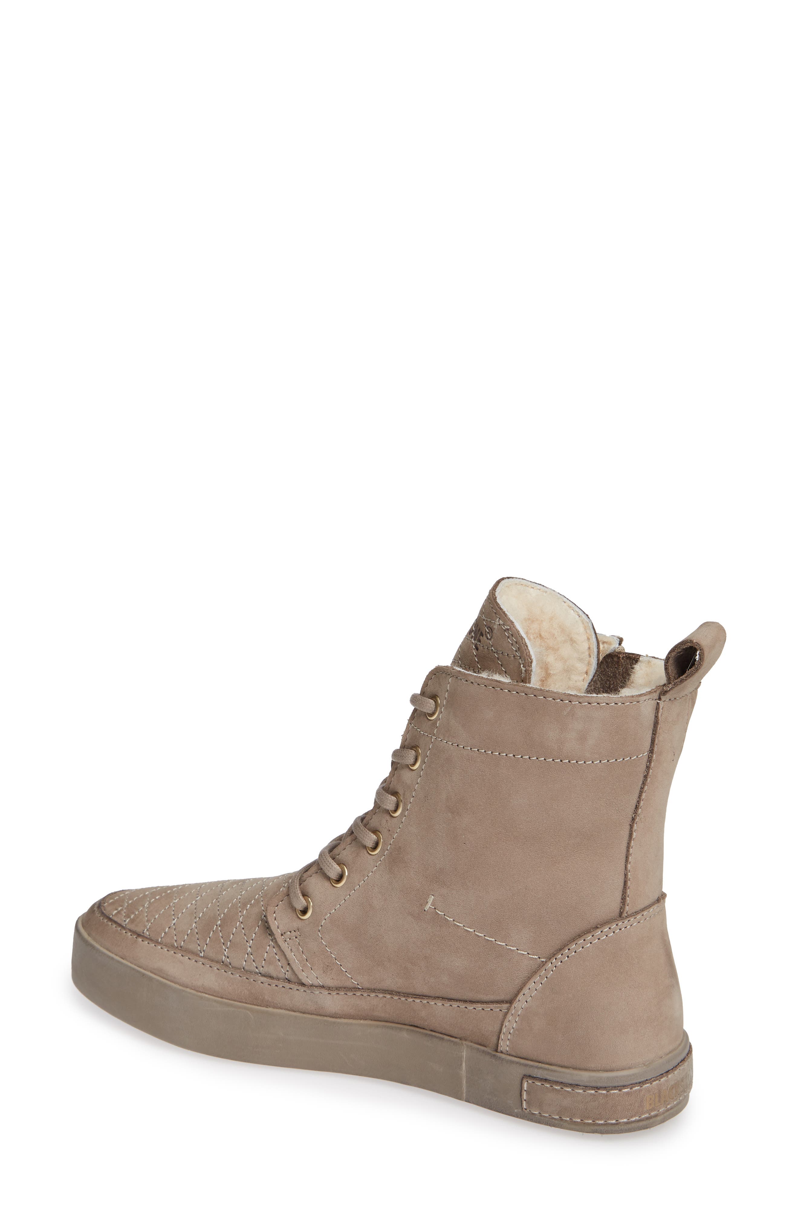 Blackstone QL64 High Top Sneaker with Genuine Shearling Lining, Alternate, color, 
