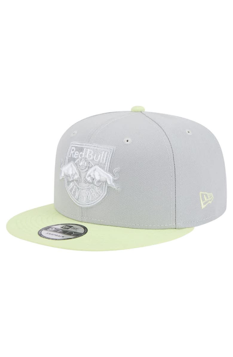 New Era Men's New Era Gray New York Red Bulls Color Pack Two-Tone 9FIFTY Snapback Hat, Main, color, Gray