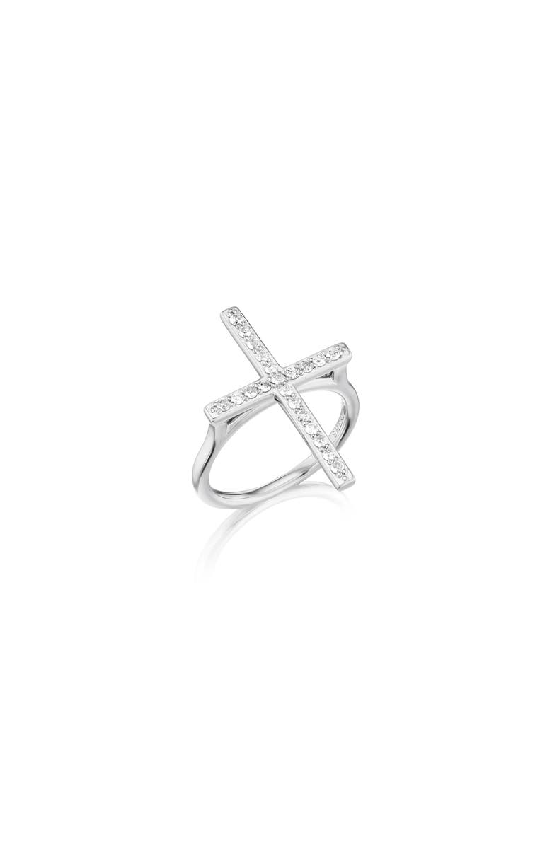 Sheryl Lowe Diamond Cross Ring, Main, color, 