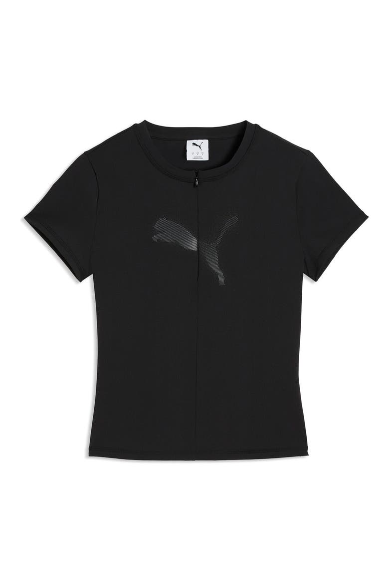 Dare To Slim Zip Top, Alternate, color, PUMA BLACK