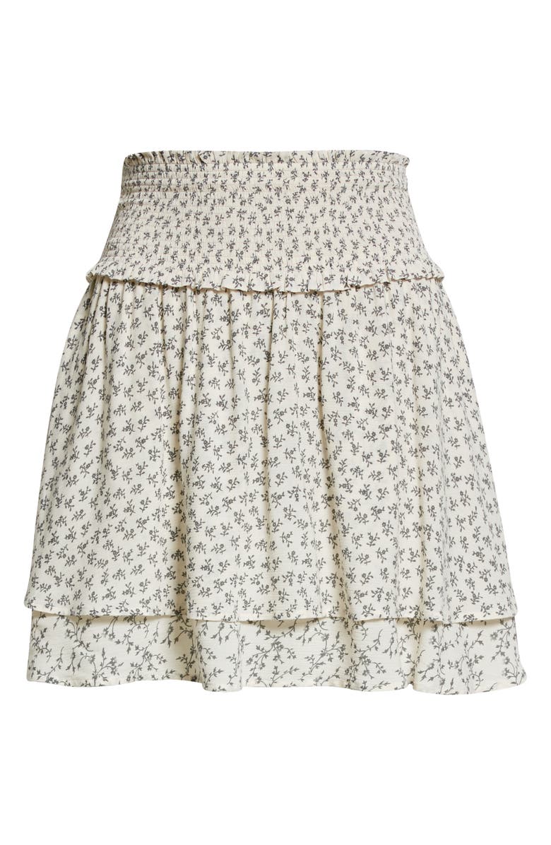 Rails Addison Floral Print Smocked Miniskirt, Alternate, color, 