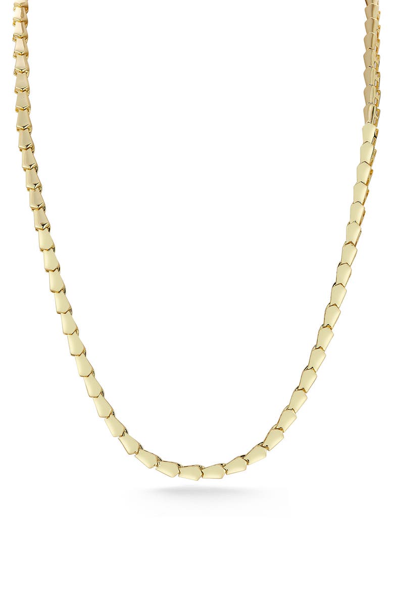 Serpent Link Collar Necklace, Main, color, GOLD