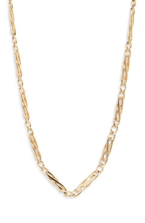 Demi Fine Fancy Figaro Chain Necklace