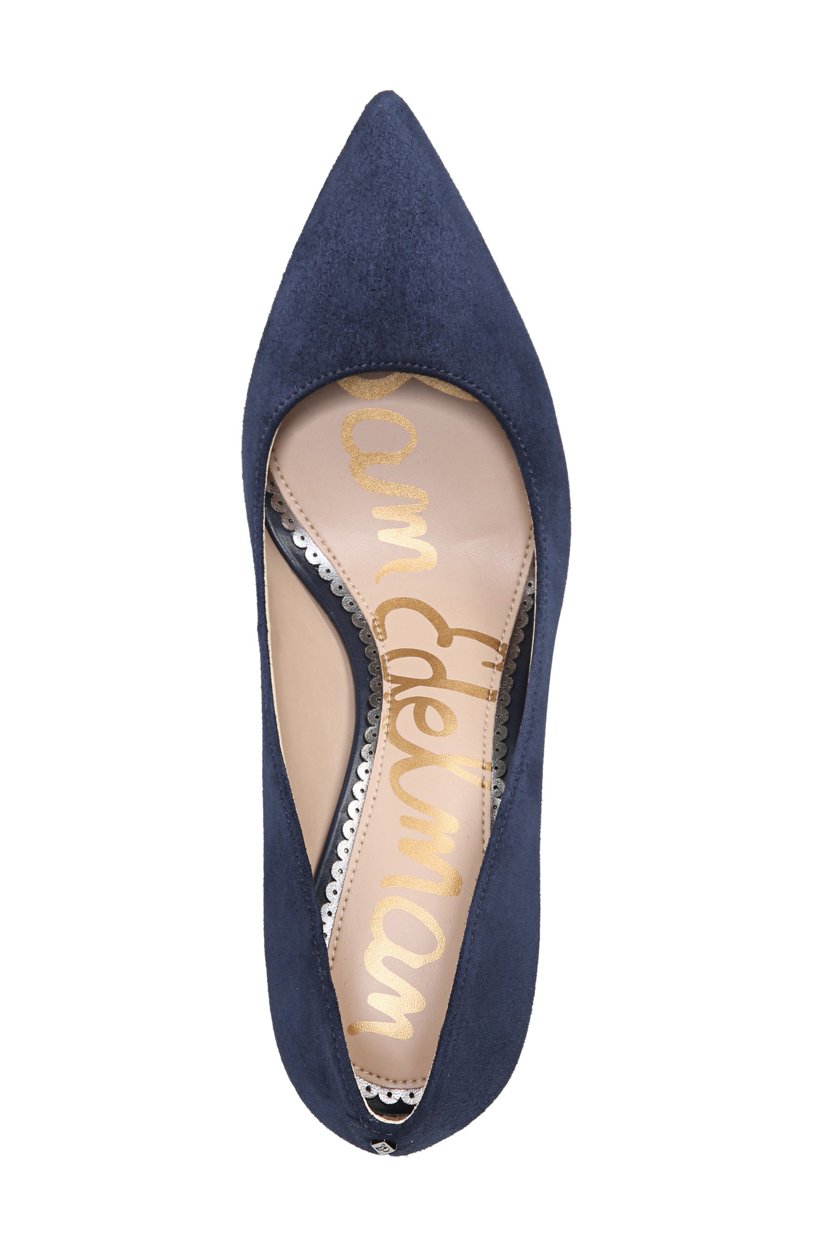 Margie Pump, Alternate, color, BALTIC NAVY BLUE SUEDE