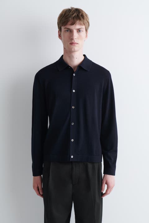 Knitted Merino Wool Shirt