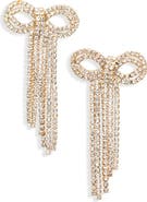 BaubleBar Bow Linear Drop Earrings