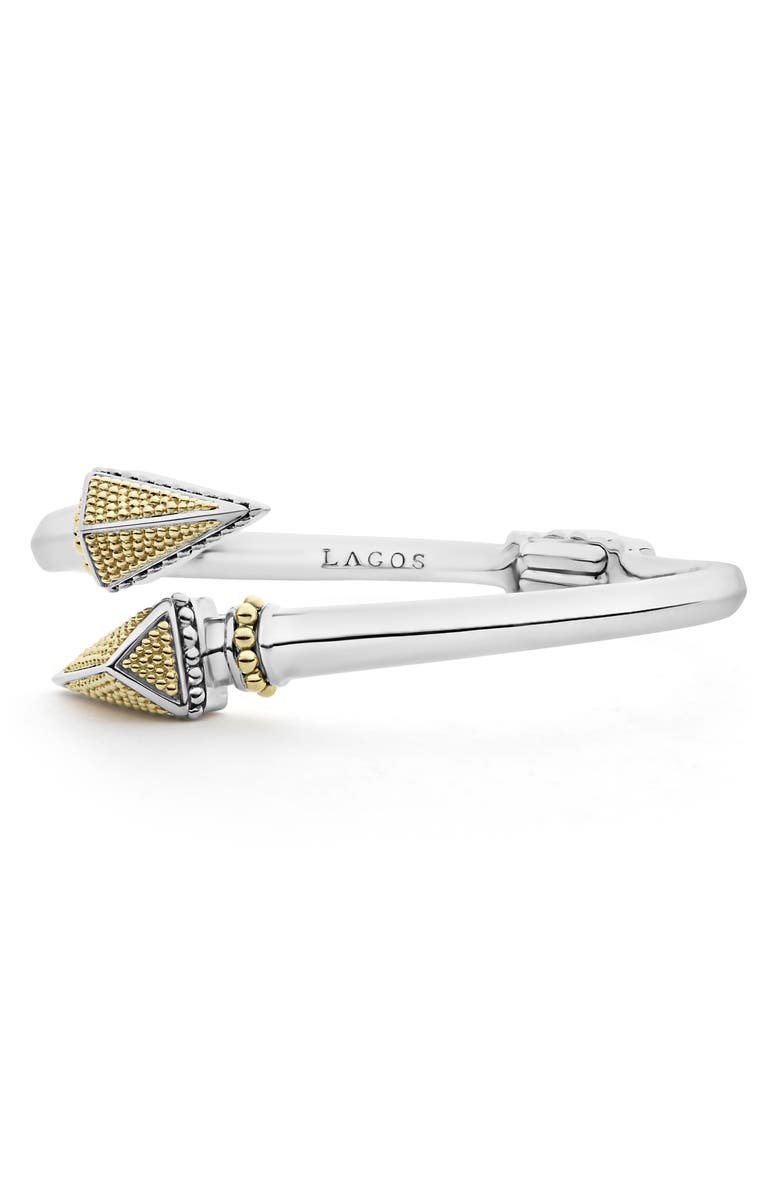 LAGOS KSL Two-Tone Pyramid Cross Bangle, Alternate, color,